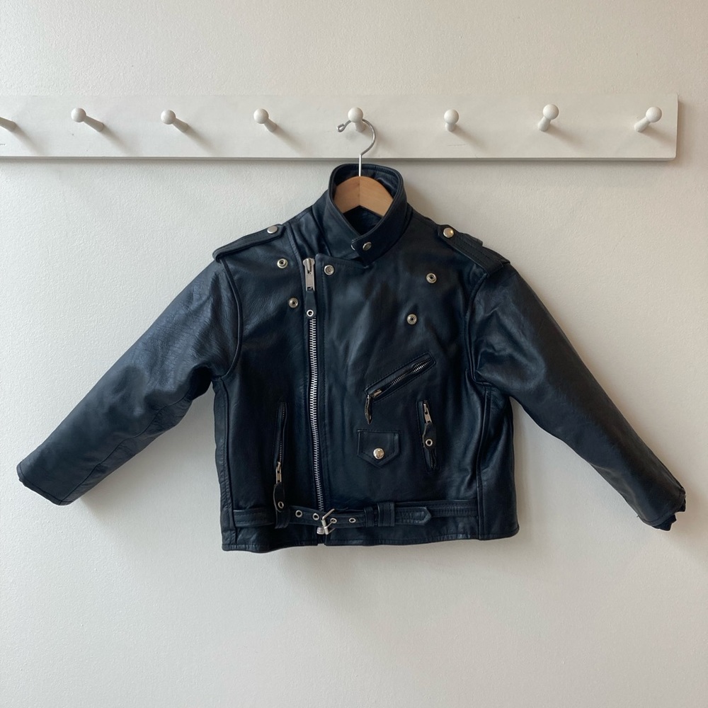 Extremely Rare Authentic Vintage 70’s Cropped Leather Motorcycle Jacket - S